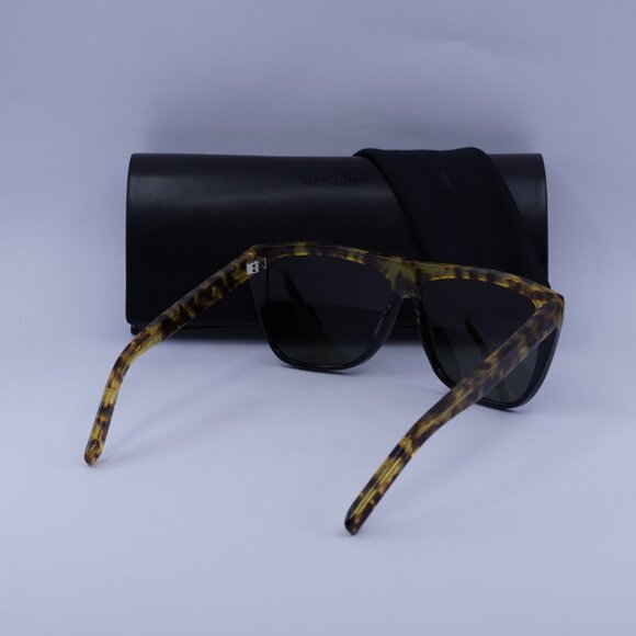 Saint Laurent SL1 010 Square Sunglasses - Havana/Black/Grey - Picture 3 of 12